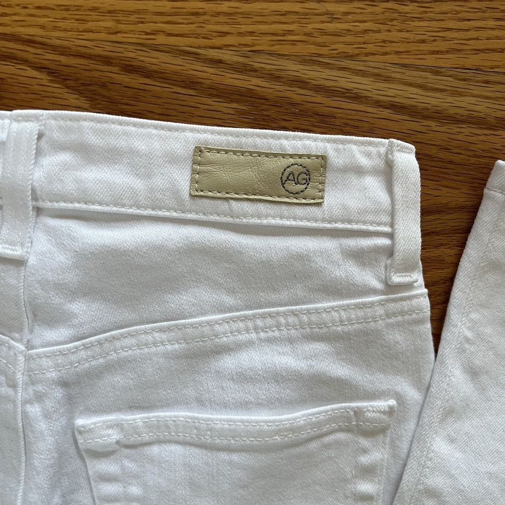 AG Adriano Goldschmied High Rise Boot Cut Jeans Sz 25 White Alexxis Vintage Fit - Picture 5 of 12